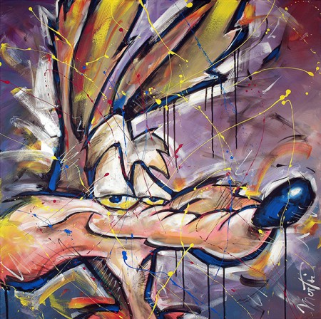 Coyotte 2 - Acrylique sur toile - 80 x 80 cm